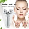 3D Roller V Face Lifting Massager Micro Current Skin Firming Wrinkle Removal Device Body Sliming Forming Massage Machine 240418