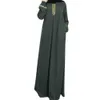 Vêtements ethniques Musulman Femmes à manches longues Robe de style ethnique broderie longue manche décontractée Dubaï Dubaï Robe Robe Arabe Moyen-Orient Eid Ramada D240419