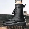 Boots Work Safety Shoes Men British Style High Top Indestructible Sneakers Punk Insole Protective Steel Toe