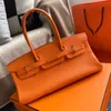 10A designer bag tote bag designer handbags for women 42CM togo skin shoulder bag zipper hasp Genuine Leather orange grey bag luxury tote Designertasche with box