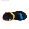 Sandals New mens sandals anti slip summer flip high-quality outdoor beach casual shoes affordable mens water shoes Q240419