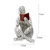 Obiekty dekoracyjne figurki czytanie kobiety figurka biblioteka książkowa ornament PP Scptural for Home Decoration Room Book Decor Dhonv