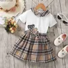 Vestido minorista de bebé Diseñador de ropa para niños Fashion Set Vestidos de novia de verano para niños para niños pequeños.