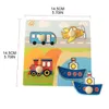 Puzzles 3d Montessori brinquedos de bebê quebra