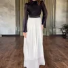 Etnische kleding Vrouwen Eid Moslim feestjurk Abaya Musulman Fahsion Silky Dubai Ramadan Abayas Marokkaanse Caftan Kaftan Vestidos Largo