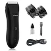 Electric Shaver Clipper for Men Hair Cutting Machine Body Groin Hair Trimmer Waterproof Shaver Groomer for Pubic Hair Manscaping 240411