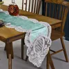 Table Cloth Runner Golden Velvet Europe Court Dining Tablecloth Runners Embroidered Lace Cabinet Dresser Tea Flag Wedding Party