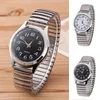 Wristwatches Arrival Men Quartz Watch Fashion Stainless Steel Strap Business Movement Wristwatch Male Elastic