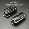 Cabos Metal Ajustável Bobina dupla de bobina elétrica captadores de guitarra humbucker punk preto