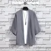 Ethnic Clothing Kimono Cardigans dla kobiet 3/4 rękawów Waffle Knit Otwarta przedsiębiorstwo Letnie Oweweta