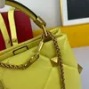 Famous brand bag genuine leather handbags Designer bags women luxury shoulder bag Fashion crossbody bag Vintage rivet chain bag Small high quality tote bag Purse