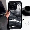 Mobiltelefonfodral Black Gradient Watercolor Phone Case Lämplig för iPhone 15 13 14 12 Pro Max 7 8 Plus XS Max XR Shock-Absorbing Silicone Back Cover J240418