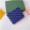 Porte-cartes de concepteur de luxe de qualité supérieure mini portefeuille authentique en cuir gy avec boîte à banc de mode Fashion femmes sac à main.