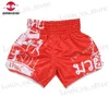 Mäns shorts Muay Thai Shorts Kids Boxing Shorts Child Boys Girls Breattable Satin Kickboxing Cage Fighting Pants MMA Martial Arts Clothing T240419