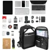 Backpack Man Backpack Fit Fit Laptop de 17 polegadas USB Recarga de Multilayer Space Travel Macho Bag Macho Antithief Mochila School Bag