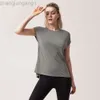 Desginer Aloe Yoga Top-Shirt Kleidung Kurzfrau Summer New Modhoodie Lose sitzende Frauen Kurzarm Top Fitness Sport Running T-Shirt