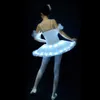 Ballet professionnel tutus LED Danse Vêtements Swan Lake adulte ballet tutu jupe femme robe de ballerine pour filles 240411
