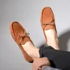 Sıradan ayakkabılar erkek loafers deri adam için deri elbise zarif moda erkekler daireler kulübü parti zapatos hombre