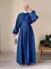 Vêtements ethniques Ramadan Linge Abaya Dubaï Turquie Islam Muslim Modest Dress Kaftan Vêtements de prière pour femmes Ka Robe Arabe Femme Musulmane D240419