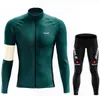 2024 Huub Mens Team Cycling Cost Set à manches longues Vêtements de vélo de montagne Hiver Brossé uniforme chaud de Ciclismo para hom 240410