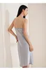 Vêtements de suspension patchwork à la mode pour femmes 6A Mulberry Silk Nightgown Elegant Home Wear 2024 Printemps Summer P41883QC