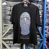 Herr t-shirts casual mode hip hop full blommor maskerad karaktär grafik tryck t shirt t strtwear ih nom uh nit paris t-shirt topps t240419