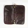 Portfele aetoo długie skórzane portfel wykonany z ręcznie robionego opalania warzywnego, długiego portfela dla mężczyzn, skórzane plisowane czyste miedziane portfel zamek błyskawiczny