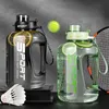 12L17L25L LargeCapacity Netflix Straw Pot Belly Cup Sports Water Bottle Ton Bucket Students Portable Plastic Space 240419