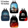 Backpacks 3D Printed Free Fire Garena Backpack Children Anime Bag Kids Backpack Kindergarten Free Fire Game Bookbag 12/16 Inch Mini Bag