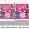 Topo cuscinetti da polso riposati nakano miku sexy ragazza grande oppaii 3d topo pad di topo con polso a riposo silicone su orologio da gioco da gioco mousepad anime scrivania mat y240419