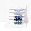 Hair Clips Natural Crystal Gemstone Irregular Crushed Stone Women's Sweet Style Bridal Accessories