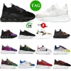 Neue Designer -Kettenreaktion Männer Frauen Schuhe Wildleder dreifach schwarz weiß bluette gold Tierier brauner Männer Sport Geeignete Turnschuhe Freier Trainer Plattform große Größe große Größe