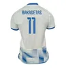 24 25 Greece Soccer Jerseys Home 2024 UNTr Patches Coupe d'Europe 2025 Shirts de football blanc Team National Fortounis Giakoumakis Mavropanos Tsimikas Fan Foot Foot Equipe