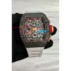 Montres Watchs Mécanique inoxydable Superclone avec céramique RM11 RM011-03CARBON LUXE 2024 40X50X