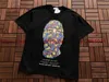 Herren-T-Shirts IH Nom UH Nit Paris Mask Rose Print T-Shirt Frauen hochwertiger Hip Hop Oversize Casual T-Shirt T240419