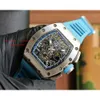 Watch Rm11-02 Rm1103 40X50x16mm Designer Size Luxe Stainless Mechanics Watches 2024 With Superclone Ceramic Montres Men's Chronograph Skeleto Watch ZY 650