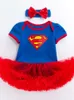 Superman Baby Short Sleeve Phemsuit من قطعتين محددتين 0-2 عام