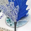 Decorative Flowers Christmas Decorations Glitter Sequins Artificial Silk Cloth Tree Floral Ornament Year Party Decor Supplies