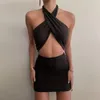 Damenrock Sommer sexy kurze rückenfreie Hüfthalterkleid für Frauen