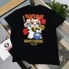 Zomer nieuwe god Short Lucky Cat Print Inst T-shirt unisex ronde nek casual mode trendy halve mouw 458135