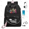 Sacs The Umbrella Academy Teenage Girls Boys Backpack Students Sacs Sacs Sacs Patché