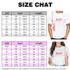 Anpassad tryckt mode t-shirt harajuku kvinnor topp diy your like po eller vit t-shirt mode anpassad kvinnlig topp tshirt 240419