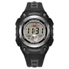 Montre-bracelets montres LED imperméables pour hommes Sports extérieurs Sports d'alarme numérique montre la mode Mode électronique