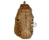Väskor Animal Horse Head Clutch Evening Bag Crystal Women Clutch Bags Gold Party Bags Wedding Pochette Brud Purse SC026