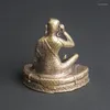 Necklace Earrings Set Tibetan Buddha Mira Riba Venerable Brass Statue Dedicated To The Ancient Sculpture Modern Art