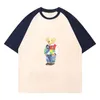 アニマルプリントの短袖のTシャツ、純粋な綿の素材は柔らかく通気性があり、大規模なポロシャツはすべてのボディタイプ、新しい夏の選択です！