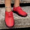 Scarpe casual Donne donne vulcanizzate in pelle PU morbida comoda piatta