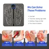 Electric EMS Foot Massager Pad Feet Acupoints Muscle Stimulation Improve Blood Circulation Relief Pain Relax Massage Mashine 240415