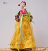 Dekorativa figurer Korean Lady Silky Folk Doll Craft 40cm Hanbok Girl Handmased Home El Decoration Ornament Gift