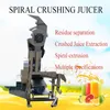 500kg Industrial Pineapples Apple Ginger Spiral Juice Extractor Crushing Fruits Vegetables Juicing Machine